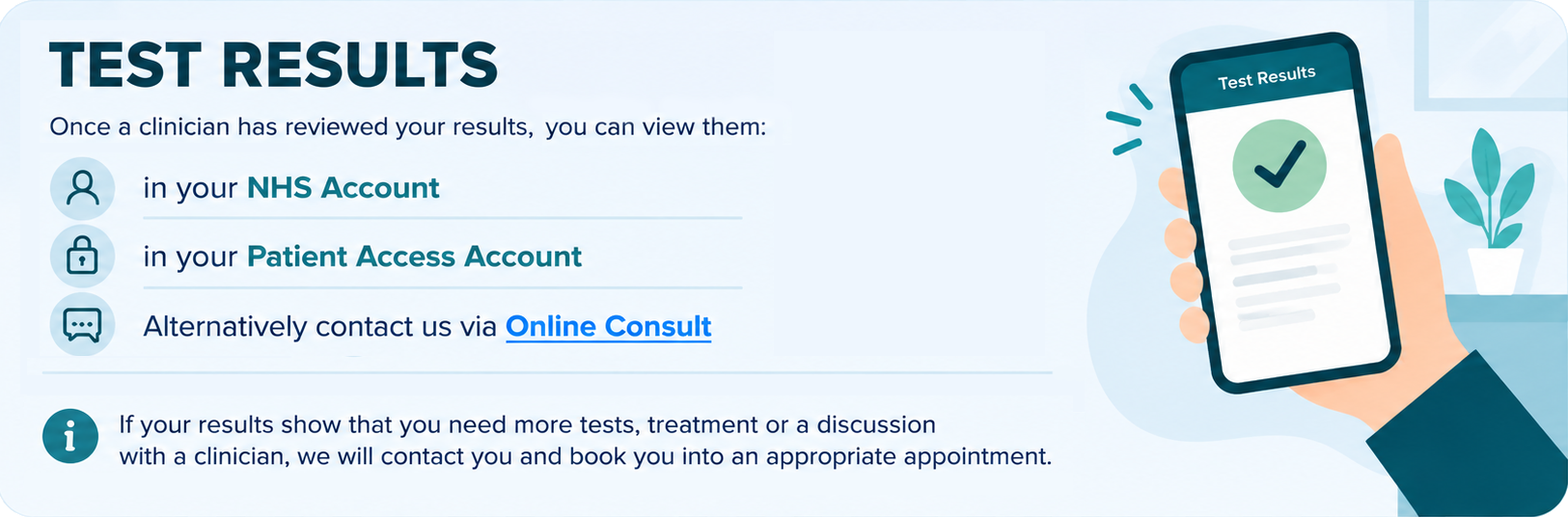 tests online consult